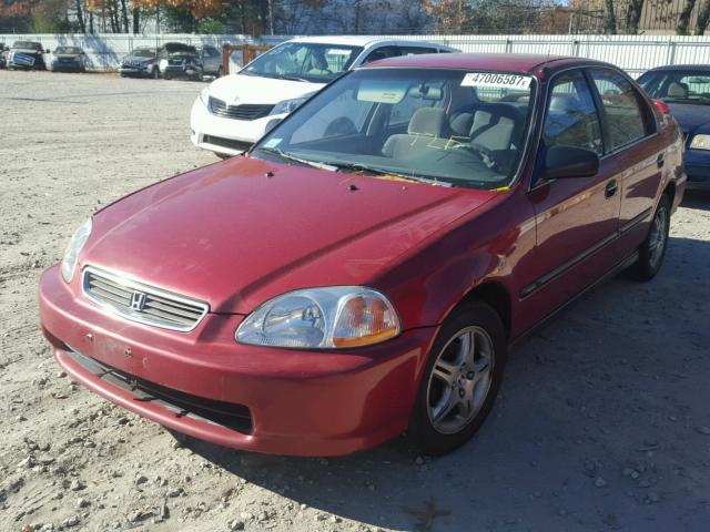 1HGEJ6672WL013867 - 1998 HONDA CIVIC LX RED photo 2