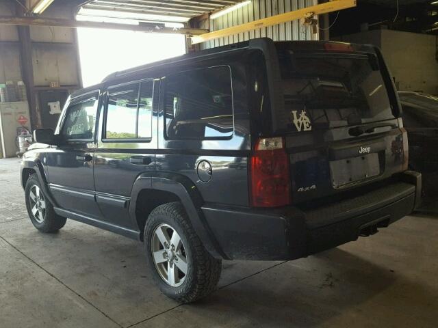1J8HG48N16C189117 - 2006 JEEP COMMANDER BLACK photo 3
