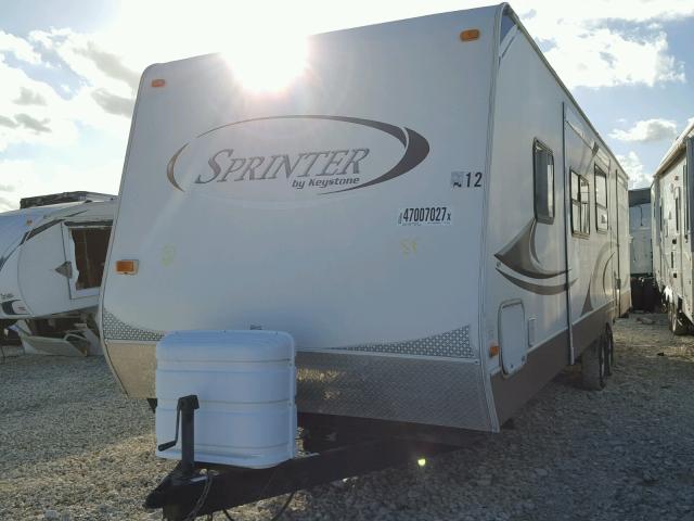 4YDT3112291531957 - 2009 KEYSTONE SPRINTER WHITE photo 2