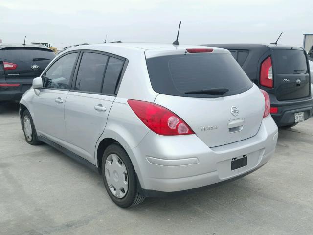 3N1BC13E48L353601 - 2008 NISSAN VERSA S GRAY photo 3