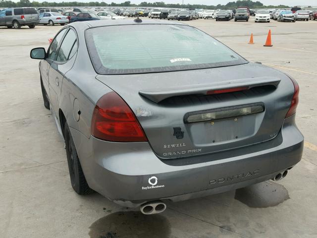 2G2WS522351146716 - 2005 PONTIAC GRAND PRIX GRAY photo 3