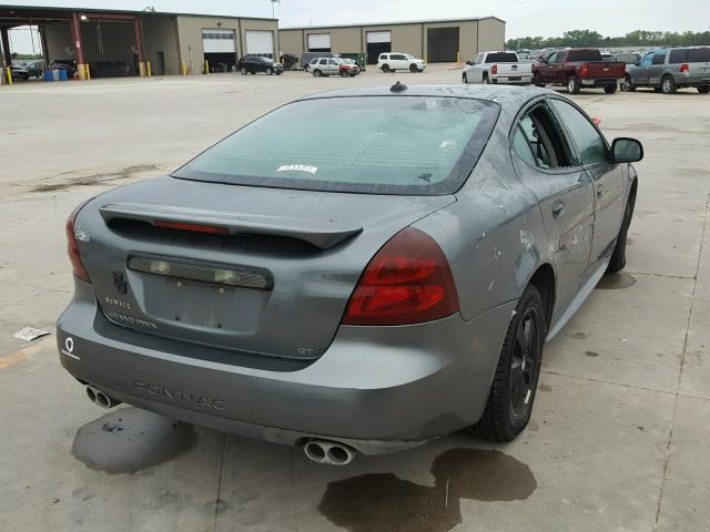2G2WS522351146716 - 2005 PONTIAC GRAND PRIX GRAY photo 4