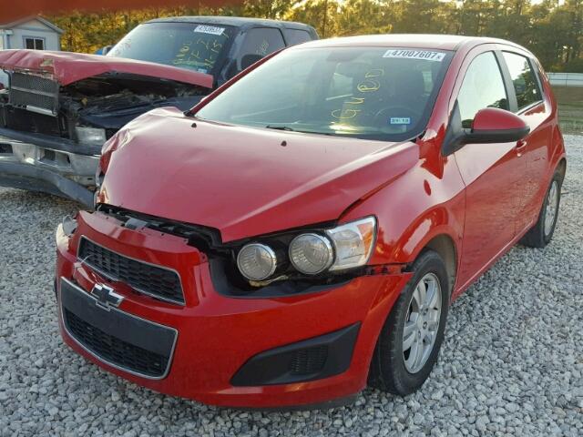 1G1JC6SH8D4233889 - 2013 CHEVROLET SONIC LT RED photo 2