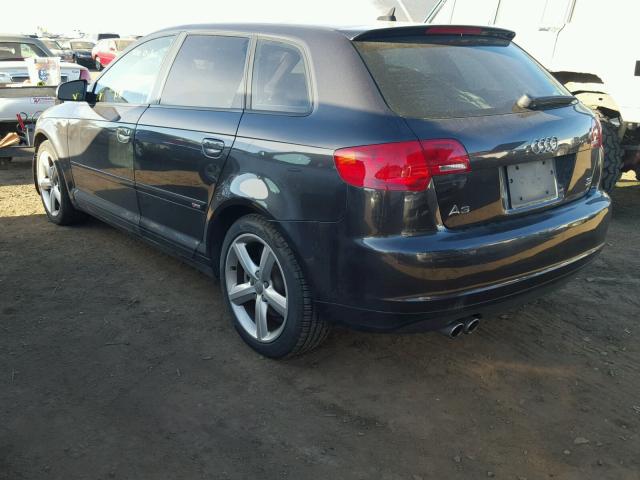 WAUKD78P37A123798 - 2007 AUDI A3 S-LINE BLACK photo 3