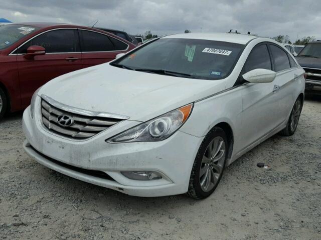 5NPEC4AC1BH301900 - 2011 HYUNDAI SONATA SE WHITE photo 2