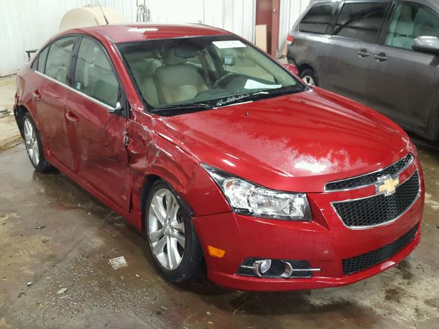 1G1PH5S96B7238406 - 2011 CHEVROLET CRUZE LTZ RED photo 1