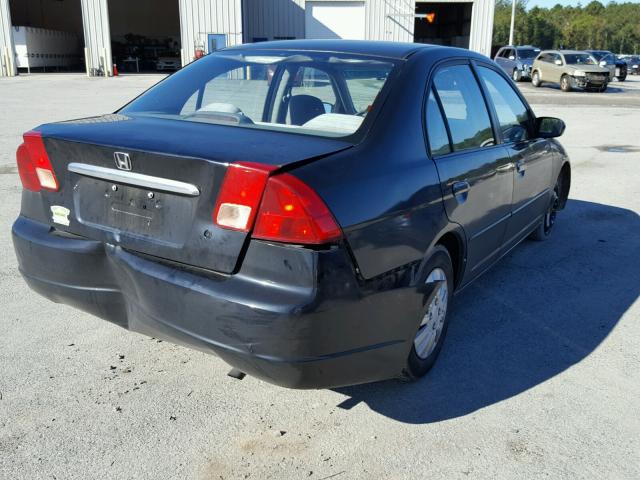 1HGES16502L045001 - 2002 HONDA CIVIC LX BLACK photo 4