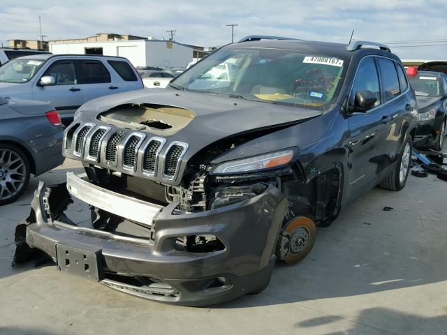 1C4PJLCB6FW596151 - 2015 JEEP CHEROKEE L GRAY photo 2