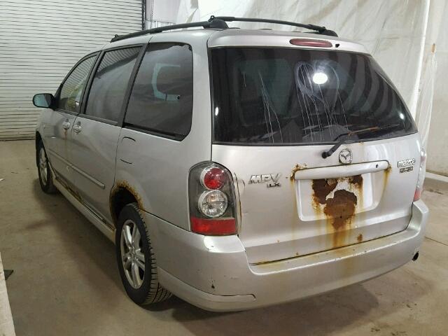 JM3LW28A060559858 - 2006 MAZDA MPV WAGON SILVER photo 3