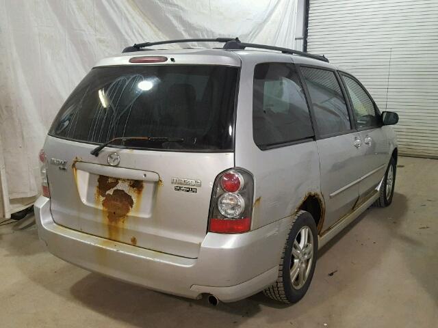 JM3LW28A060559858 - 2006 MAZDA MPV WAGON SILVER photo 4