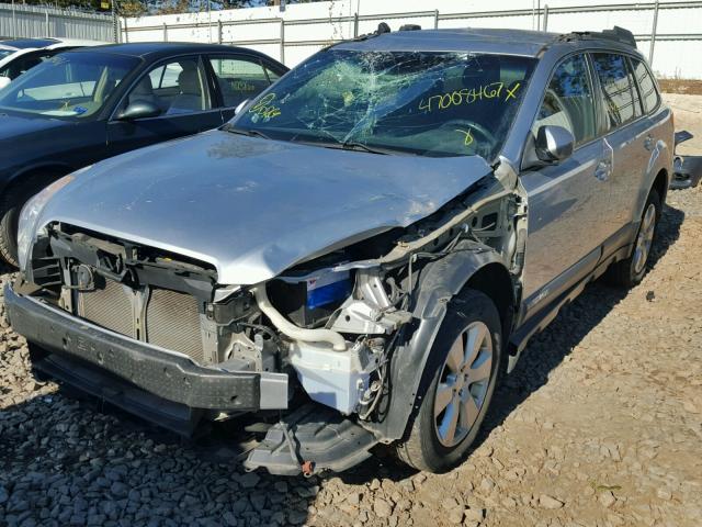 4S4BRBCC6C3301483 - 2012 SUBARU OUTBACK 2. SILVER photo 2