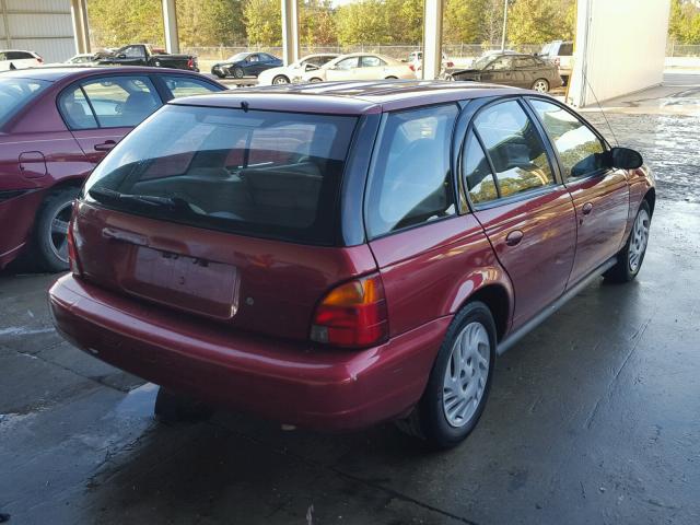 1G8ZK8274XZ324997 - 1999 SATURN SW2 BURGUNDY photo 4