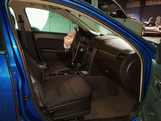 3FAHP0HA1BR181615 - 2011 FORD FUSION SE BLUE photo 5