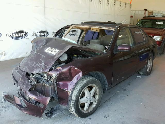 JN1CA21D8WM911477 - 1998 NISSAN MAXIMA GLE MAROON photo 2