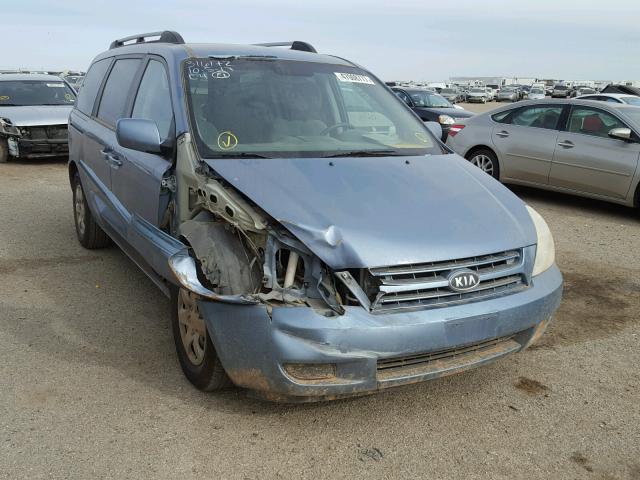 KNDMB233996278578 - 2009 KIA SEDONA EX BLUE photo 1