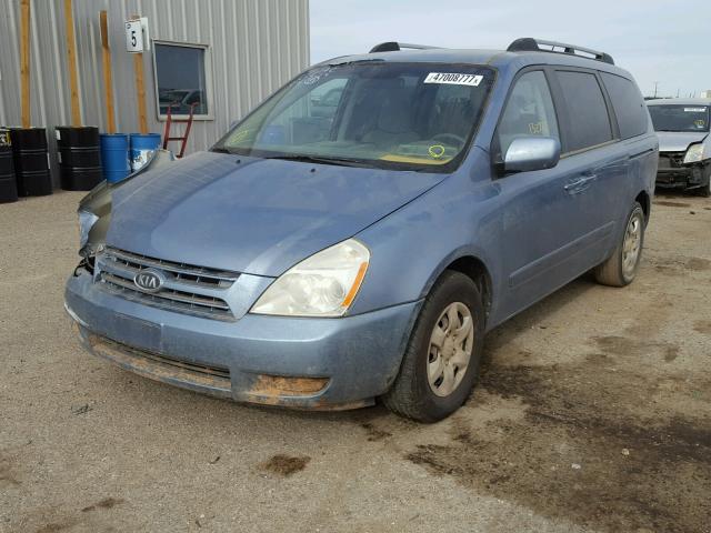 KNDMB233996278578 - 2009 KIA SEDONA EX BLUE photo 2