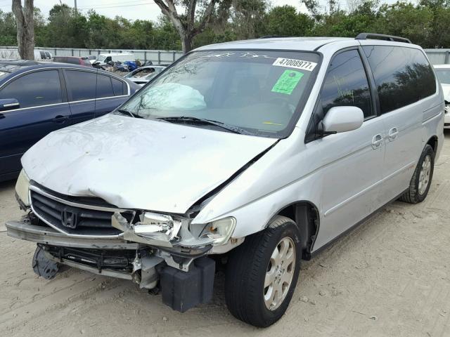 5FNRL18622B048522 - 2002 HONDA ODYSSEY EX SILVER photo 2