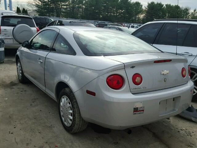 1G1AK15FX77312547 - 2007 CHEVROLET COBALT LS SILVER photo 3