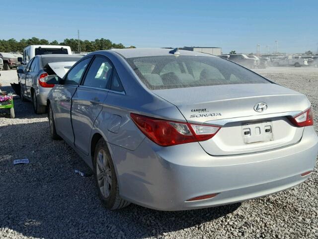 5NPEB4AC4DH748484 - 2013 HYUNDAI SONATA GLS BLUE photo 3