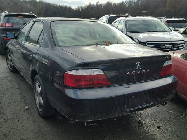 19UUA56642A028244 - 2002 ACURA 3.2TL BLACK photo 3