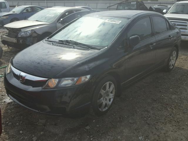 2HGFA1F53AH537542 - 2010 HONDA CIVIC LX BLACK photo 2