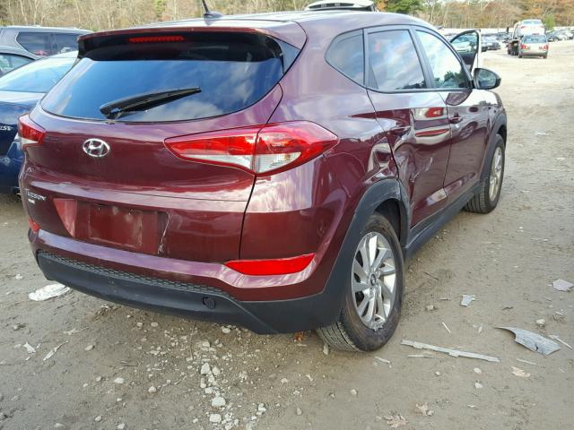 KM8J23A4XGU033295 - 2016 HYUNDAI TUCSON SE RED photo 4