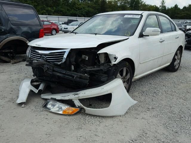 KNAGH4A82A5435624 - 2010 KIA OPTIMA EX WHITE photo 2