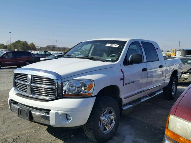 3D7KS19D86G173676 - 2006 DODGE RAM 1500 WHITE photo 2