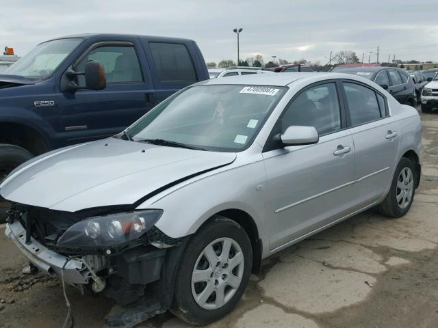 JM1BK12F781860137 - 2008 MAZDA 3 I SILVER photo 2