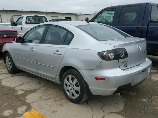 JM1BK12F781860137 - 2008 MAZDA 3 I SILVER photo 3