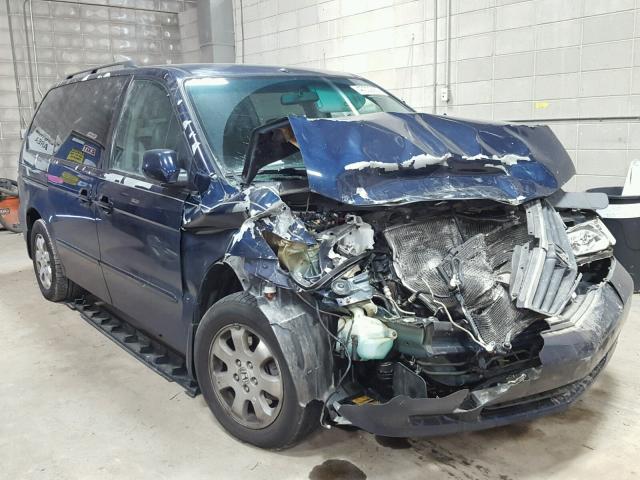 5FNRL18974B124295 - 2004 HONDA ODYSSEY EX BLUE photo 1