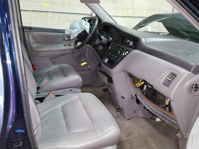 5FNRL18974B124295 - 2004 HONDA ODYSSEY EX BLUE photo 5