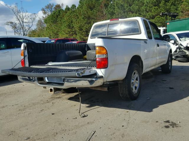 5TEVL52N11Z816879 - 2001 TOYOTA TACOMA XTR WHITE photo 4