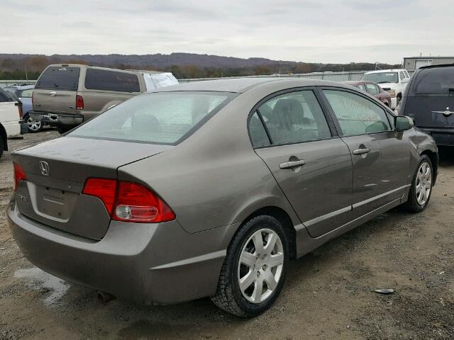 2HGFA16598H318031 - 2008 HONDA CIVIC LX BROWN photo 4