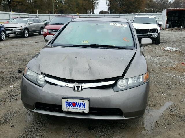 2HGFA16598H318031 - 2008 HONDA CIVIC LX BROWN photo 9