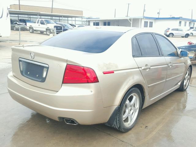 19UUA66234A022764 - 2004 ACURA TL TAN photo 4