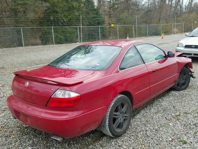 19UYA42653A009088 - 2003 ACURA 3.2CL TYPE RED photo 4