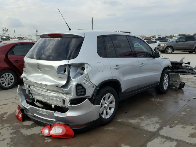 WVGAV75N59W000441 - 2009 VOLKSWAGEN TIGUAN S SILVER photo 4