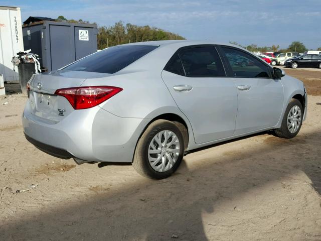 5YFBURHE7HP732225 - 2017 TOYOTA COROLLA L SILVER photo 4