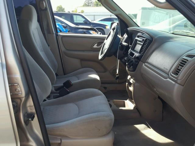 4F2YU06151KM16655 - 2001 MAZDA TRIBUTE DX 金色 照片 5