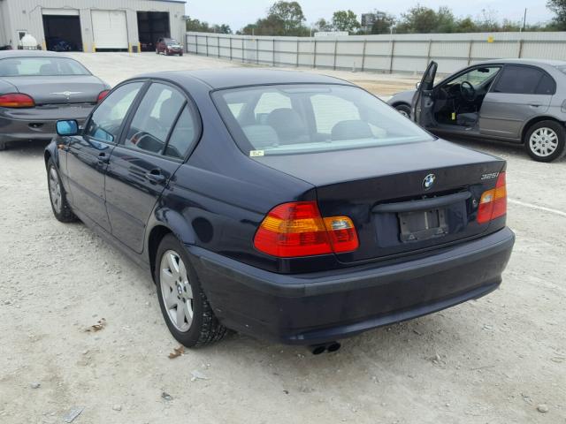 WBAEV33442KL73473 - 2002 BMW 325 I BLUE photo 3
