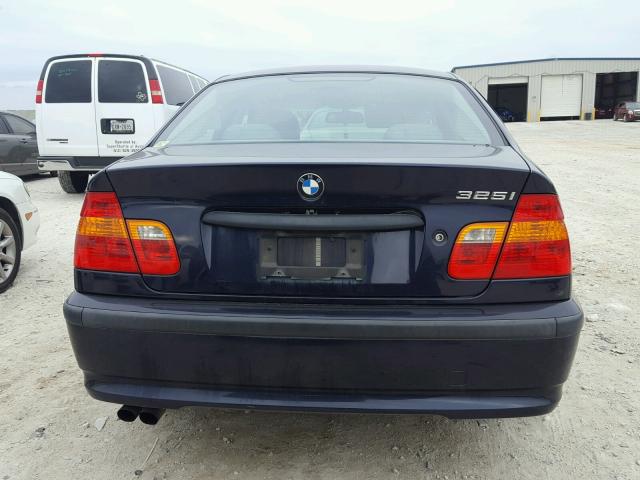 WBAEV33442KL73473 - 2002 BMW 325 I BLUE photo 9