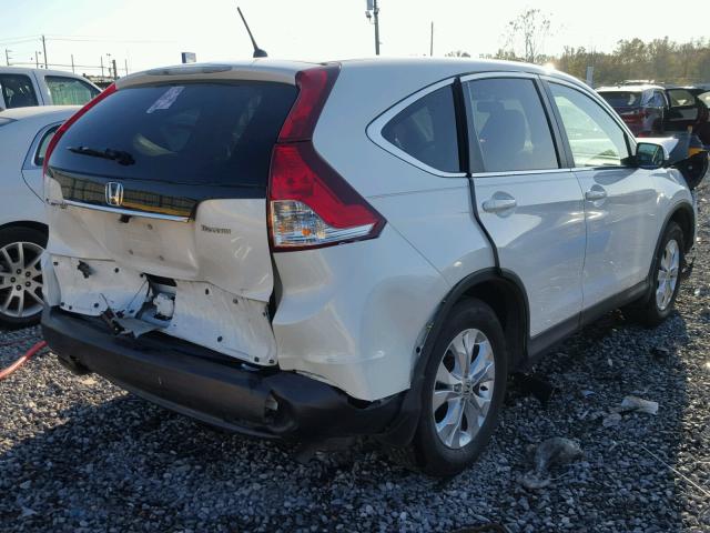 5J6RM3H54EL031619 - 2014 HONDA CR-V EX WHITE photo 4