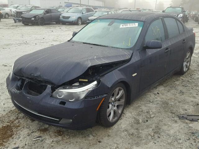 WBANW13528CZ80470 - 2008 BMW 535 I BLUE photo 2