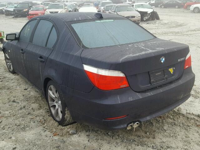 WBANW13528CZ80470 - 2008 BMW 535 I BLUE photo 3