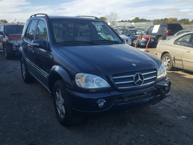 4JGAB54E52A328458 - 2002 MERCEDES-BENZ ML 320 BLUE photo 1