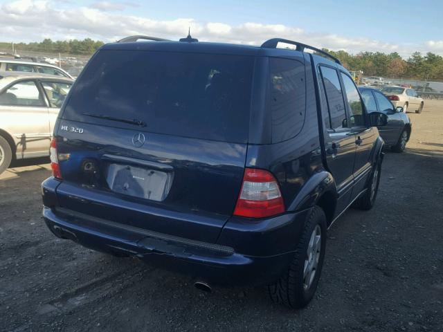 4JGAB54E52A328458 - 2002 MERCEDES-BENZ ML 320 BLUE photo 4