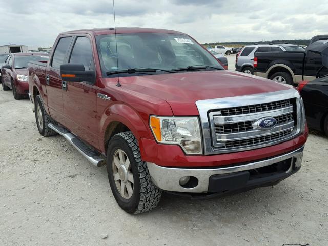 1FTFW1CF9DKD94073 - 2013 FORD F150 SUPER MAROON photo 1