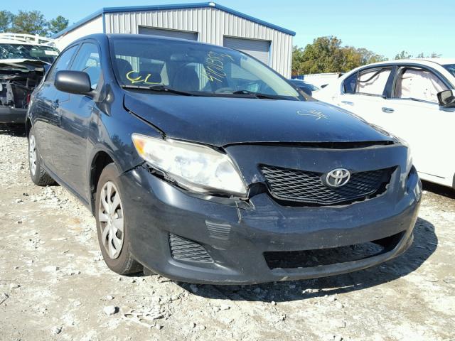 1NXBU4EE1AZ256727 - 2010 TOYOTA COROLLA BA BLACK photo 1