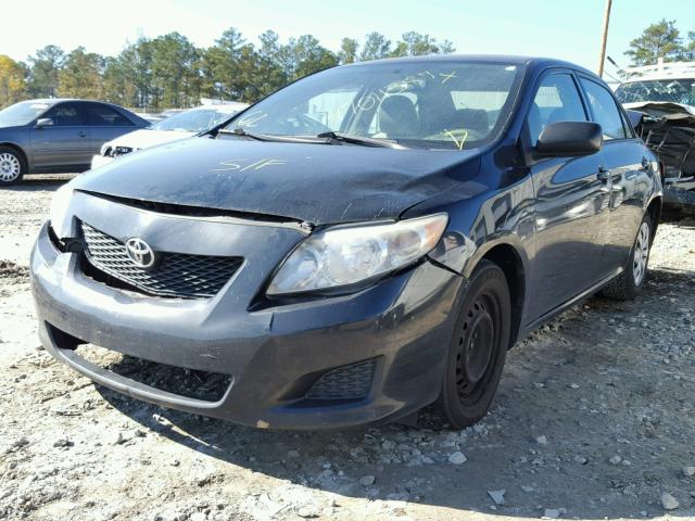 1NXBU4EE1AZ256727 - 2010 TOYOTA COROLLA BA BLACK photo 2